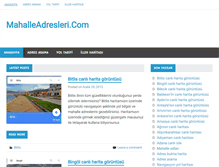 Tablet Screenshot of mahalleadresleri.com